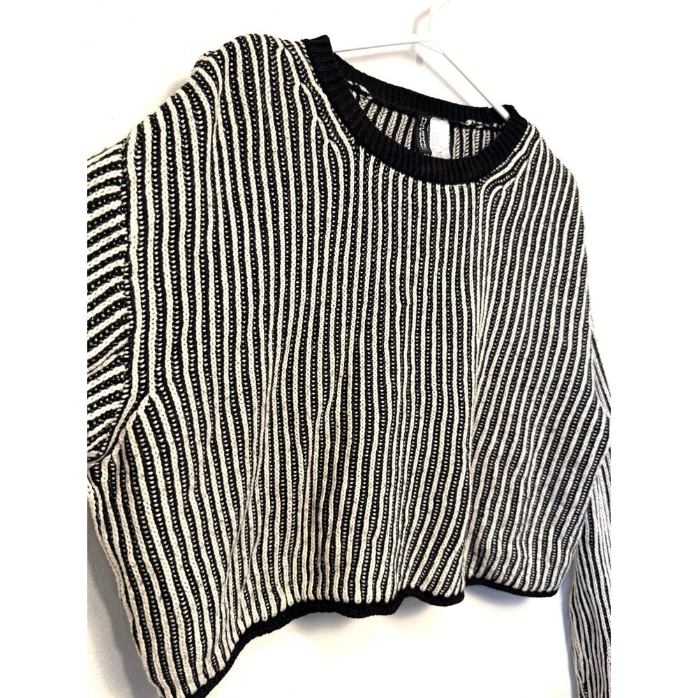 H&M Striped Oversized Sweater